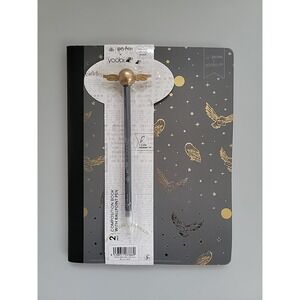 Yoobi Composition Book‎ 7.5"x9.75" College Ruled with Pen Gray Owls